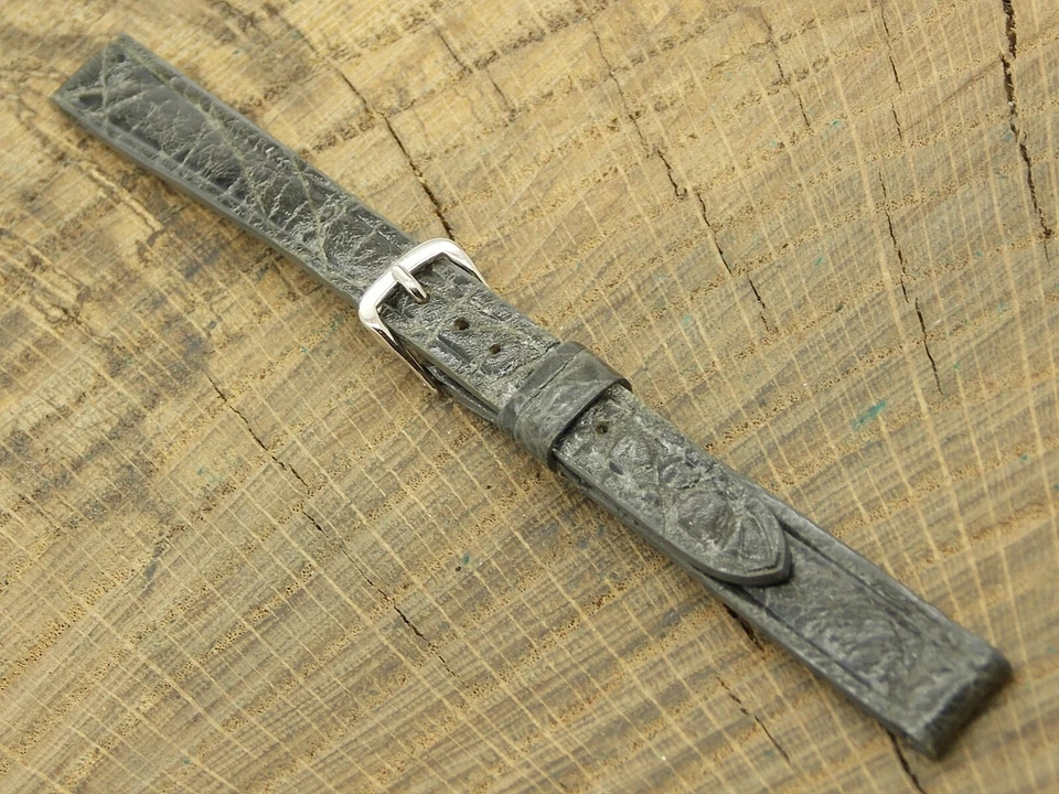 Vintage Usado Wittnauer Pulseira de Relógio de Couro com Fivela de Tom Prata 10mm Feminino - Imagem 2 de 4