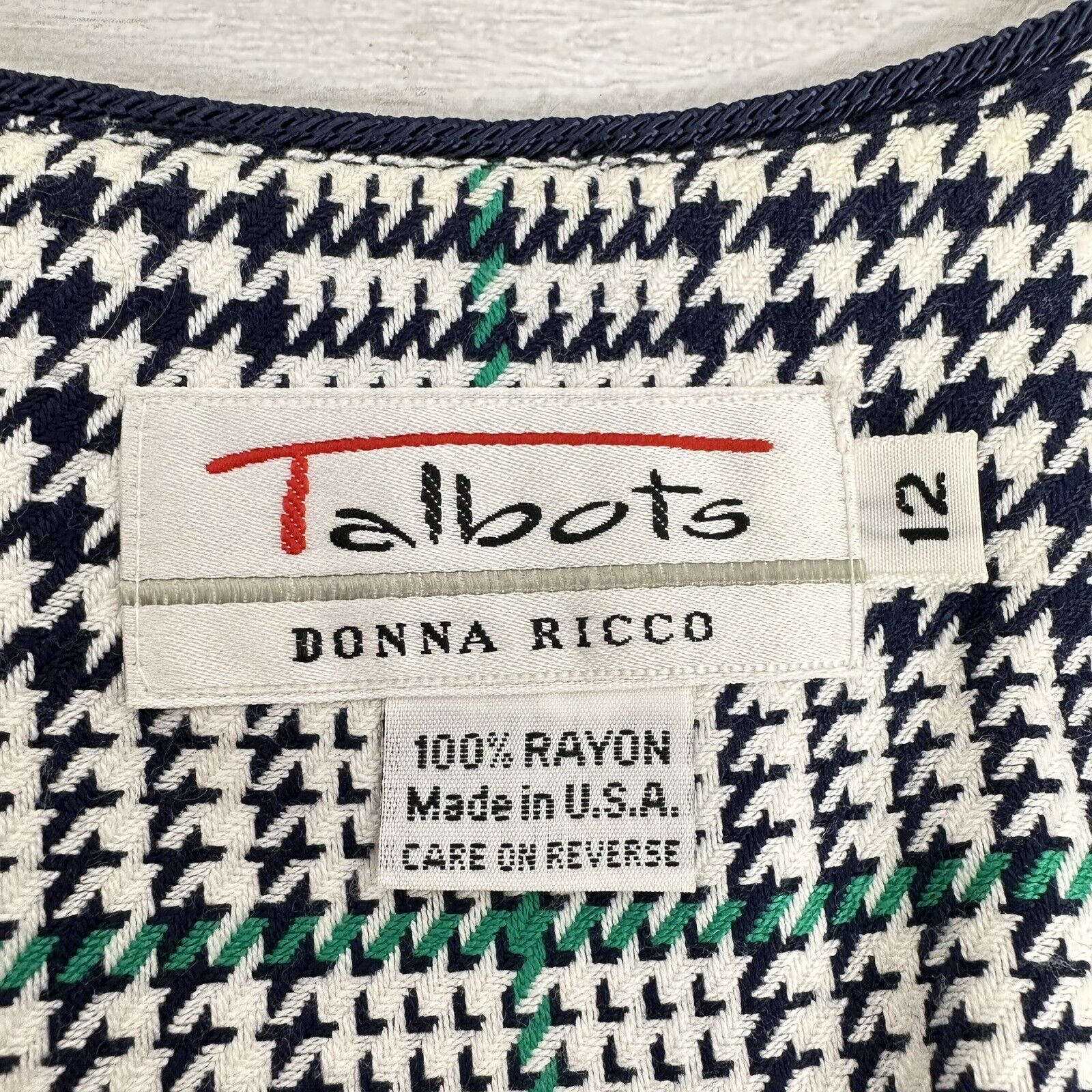 Talbots Donna Ricco 100% Rayon Tweed Vest Jumper … - image 7