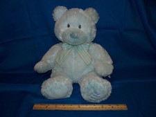 Russ Baby My First Teddy bear blue boy plush soft no bean pellet child safe 16"
