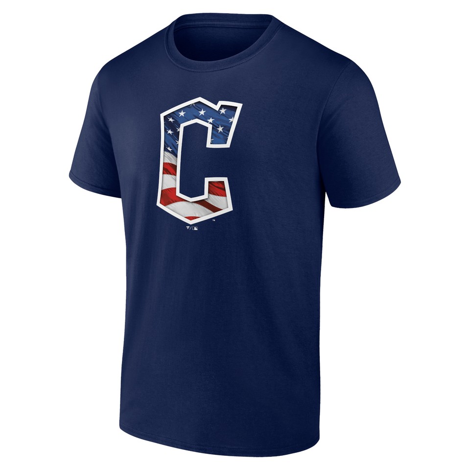 Men's Navy Cleveland Guardians Banner Wave Team TShirt eBay