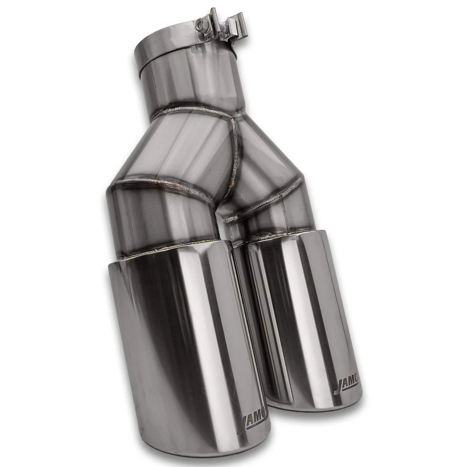 Jamo Exhaust TY506020SP - 5" In - Dual 6" Out - 20" Length SS Polished Tip - Image 2 of 4