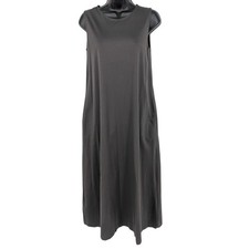 Uniqlo Sleeveless Maxi Dress Neutral Minimalist Capsule Boho Lounge Lagen Size S