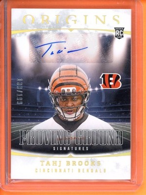 Tahj Brooks Proving Ground Signatures Rookie Auto /199 2025 Origins #PGD-TBS