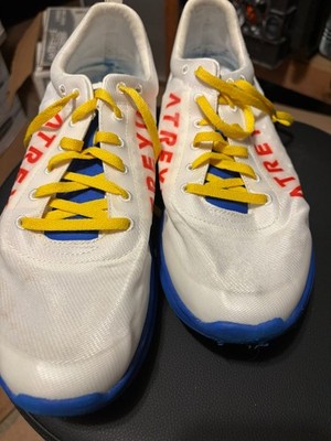 Atreyu Model V2 Mens 12 White Blue Running Walking Shoes Sneakers 13.5 W /12 Men