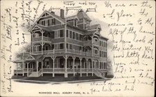 Norwood Hall ~ Asbury Park New Jersey NJ ~ 1908 UDB postcard to Gates Mills OH
