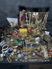 16lb Costume Jewelry Necklace Brooch Pin Belt Lot Miriam Haskell Trifari Vendome
