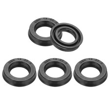 5Pcs 14 x 22 x 5mm Oil Seal Lip Seals Nitrile Rubber Cover Radial Shaft Black