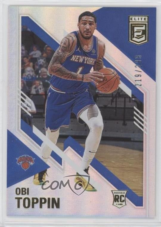 2020-21 Donruss Elite Rookies 219/299 Obi Toppin #101 0x4w