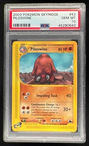 2003 Pokemon Skyridge #43/144 Piloswine PSA 10