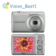 Nikon COOLPIX S220 Digital Camera 10.0MP 3x Optical Zoom CCD CMOS Sensor Silver