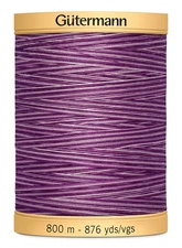 Gutermann Natural Cotton Thread Variegated 876yd-Purple Passion