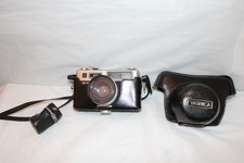 Yashica Electro 35 GSN 35mm Camera w/NICE LEATHER CASE "TESTED WORKING"