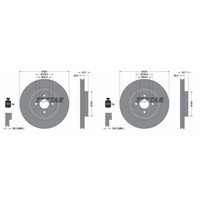 2X Textar Bremsscheiben 324Mm InnenbelÜFtet Vorne Passend FüR Ford Focus | 92146