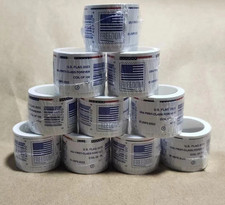 New 10 rolls of 100 USPS - Postage Free Ship!!-1000 PCS-Discount Multiples! US