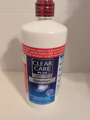 Clear Care Plus 3% Hydrogen Peroxide HydraGlyde Cleaning Solution 16oz EXP 4/27