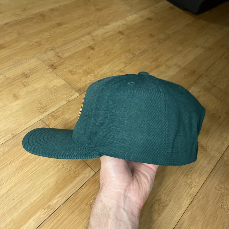 De Colección American Needle Green Bay Packers Lana Años 90 Básico Snapback Gorra Gorra NFL Foto 3 de 4