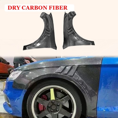 DRY Carbon Fiber Front Bumper Side Vented Fender Pair For Audi A3 S3 RS3 12-20