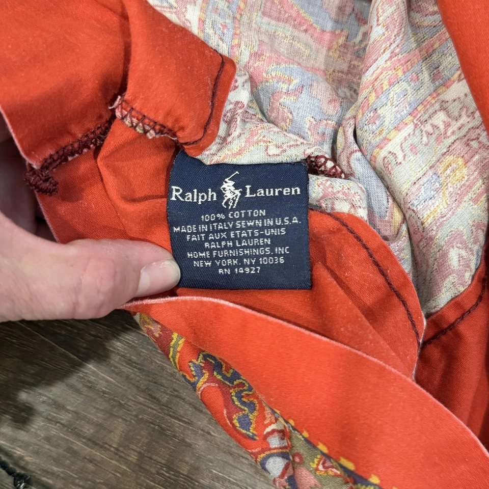 Funda de Almohada Ralph Lauren Galahad Ginebra Aragón Cachemira Hecha en Italia EE. UU. Foto 3 de 4