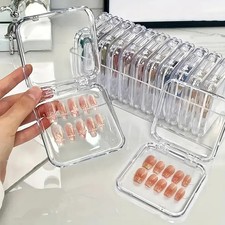 10pcs Transparent Nail Art Storage Box Lightweight and Durable Nail Salon