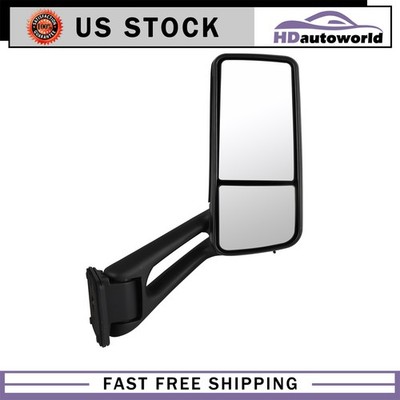 Door Mirror Black Right Passenger Side For Peterbilt 579 2013-2020 Manual Fold