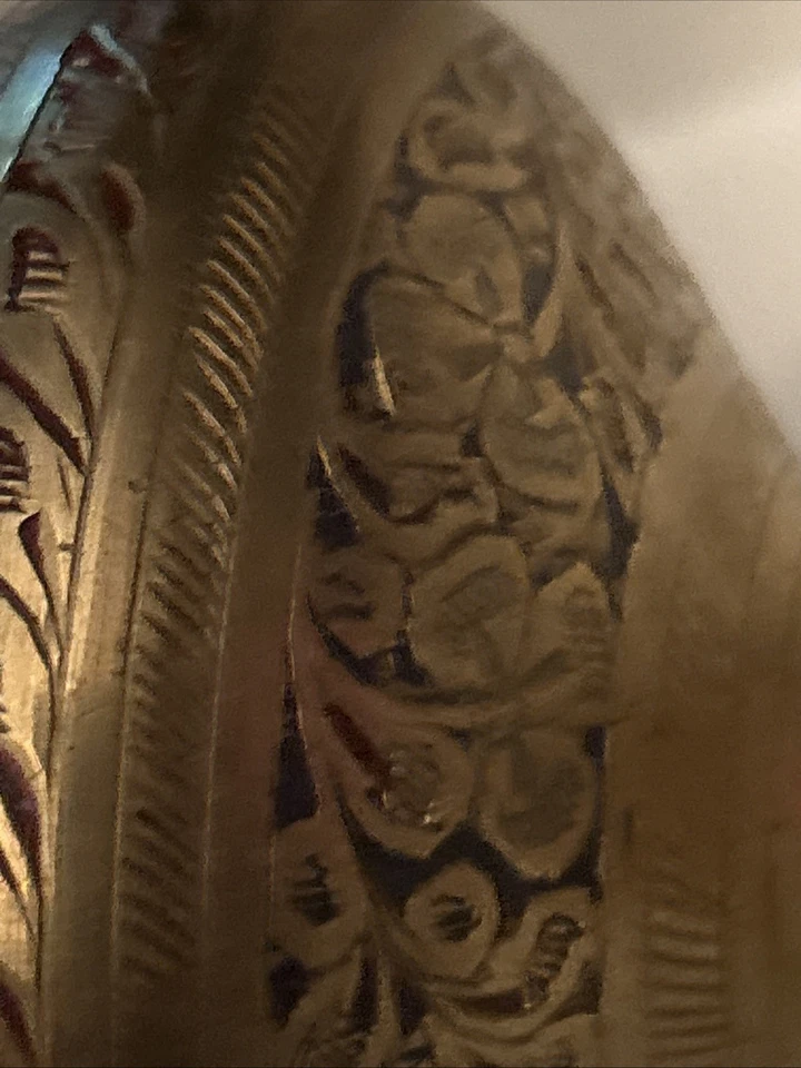 印度和93C黄铜花瓶底部刻有 — 第 4/4 张图片