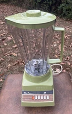 + Vintage70s PROCTOR SILEX 7-Speed Avocado Green Blender Mod 83301 READ