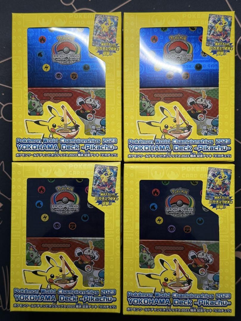カードサプライ+アクセサリ Yokohama Commemorative Deck &quot;Pikachu&quot; Pokemon Card WCS2023 Yokohama Commemorative Deck with