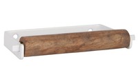 Ib Laursen - Toilettenpapierhalter Wc Rollenhalter Weiß Metall Holz 9057-11