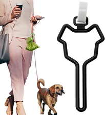 ® 2Pcs Dog Poop Bag Holder, Premium Waste Bag Holder Carrier for Leash, Dog Poop