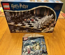 LEGO 76392  Harry Potter Hogwarts Wizard's Chess, Retired PLUS Polybag 30435