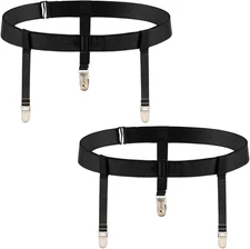 Plus Size Thigh Garter Belt and Stockings Set, Adjustable, High Elastic