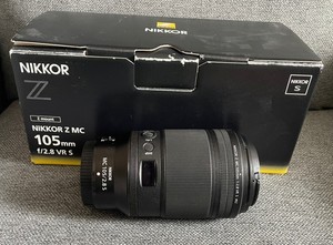 Nikon NIKKOR Z MC 105mm f/2.8 VR S Macro Lens with Hood • Used Mint
