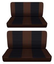 Fits 1959 To 1965 Ford Falcon 4door Front And Rear Bench Seat Covers Brown Black Fits 1959 To 1965 Ford Falcon 4door Front And Rear Bench Seat Covers Brown Black