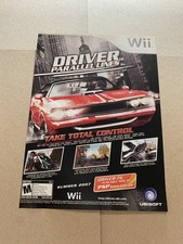 Ubisoft Driver Parallel Lines Wii Video Game Print Ad Page Red Car Take Control