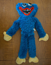 Poppy Playtime Huggy Wuggy Blue Plush Toy Monster 15" sticky Hands Scary Game