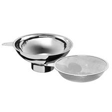 Canning Funnel with Stainless Steel Filter for Regular Mouth Mason Jars - Sta...