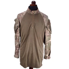 British Army Combat Shirt UBACS 180/100 Large MTP Camo Green Beige Zip
