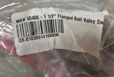 Webstone 50406, 1.5" flanged ball valve sweat, qty 2, free UPS shipping CONUS
