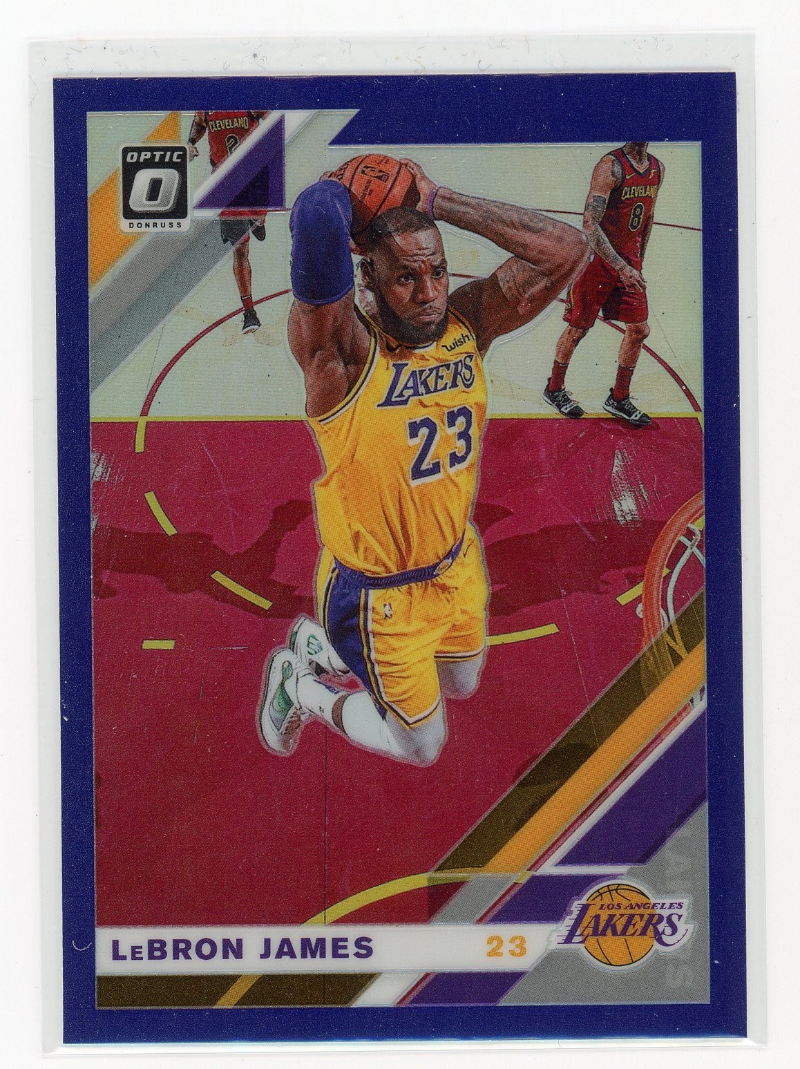 2019-20 Panini Donruss Optic Purple Prizm LeBron James #60