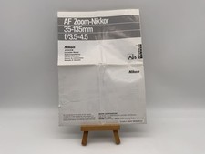 Nikon AF Zoom-Nikkor 35-135mm f/3.5-4.5 manuale di istruzioni italiano