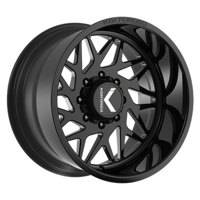 22x12 KG1 Forged KT061 Bypass Black DIRECTIONAL Wheels 6x135 (-44mm) Set of 4