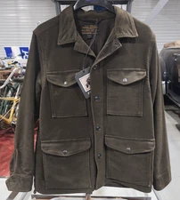 NWT Filson Moleskin Work Jacket Green Mens Small chore coat new vtg style rugged