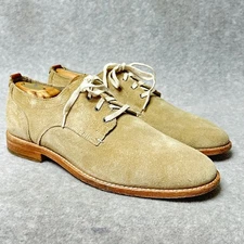 Cole Haan Lunagrand Suede Derby Dress Shoes Beige Tan Mens 10M Grand 360 Preppy