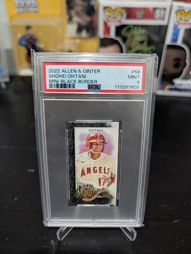 2022 Topps Allen & Ginter Shohei Ohtani Mini Black Border PSA 9 #58
