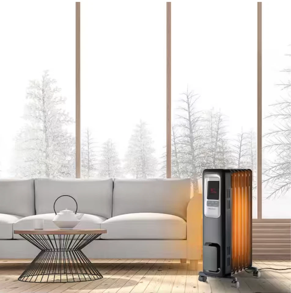 Calentador radiador de aceite digital portátil Pelonis HO-0280 - negro defecto cosmético*** Foto 3 de 4