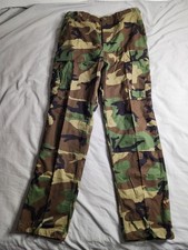 Vintage US Military Woodland Camo Pants Trousers Mens Size Medium Long USA NEW