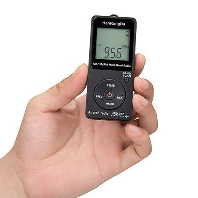 Aircraft Radio Portable Aviation Radio Pocket FM AM Air Multiband Radio HRD-767