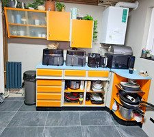 Vintage kitchen units cupboards