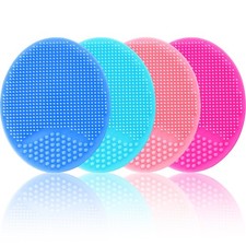 Silicone Facial Cleansing Brush - 4 Pack Face Scrubber  1 Count Pack of 4 