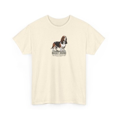 Tenacious Basset Hound Graphic Tee | Loyal Trailblazer Dog Breed Gift Shirt
